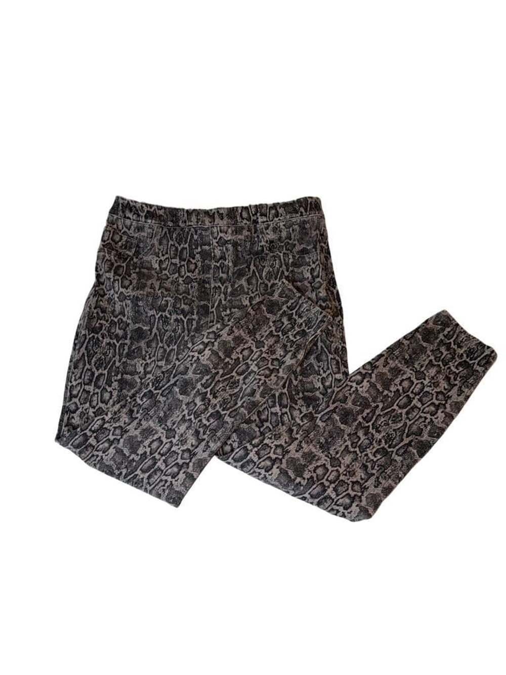 Spanx Women XL/TG Snake Print Jean-ish Ankle Leggings Jeggings